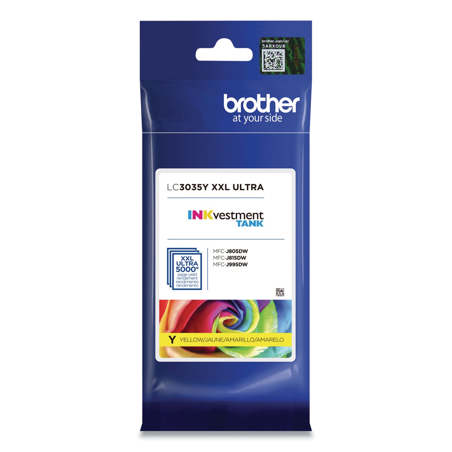 Brother LC3035Y INKvestment Ultra High-Yield Ink, 5,000 Page-Yield, Yellow