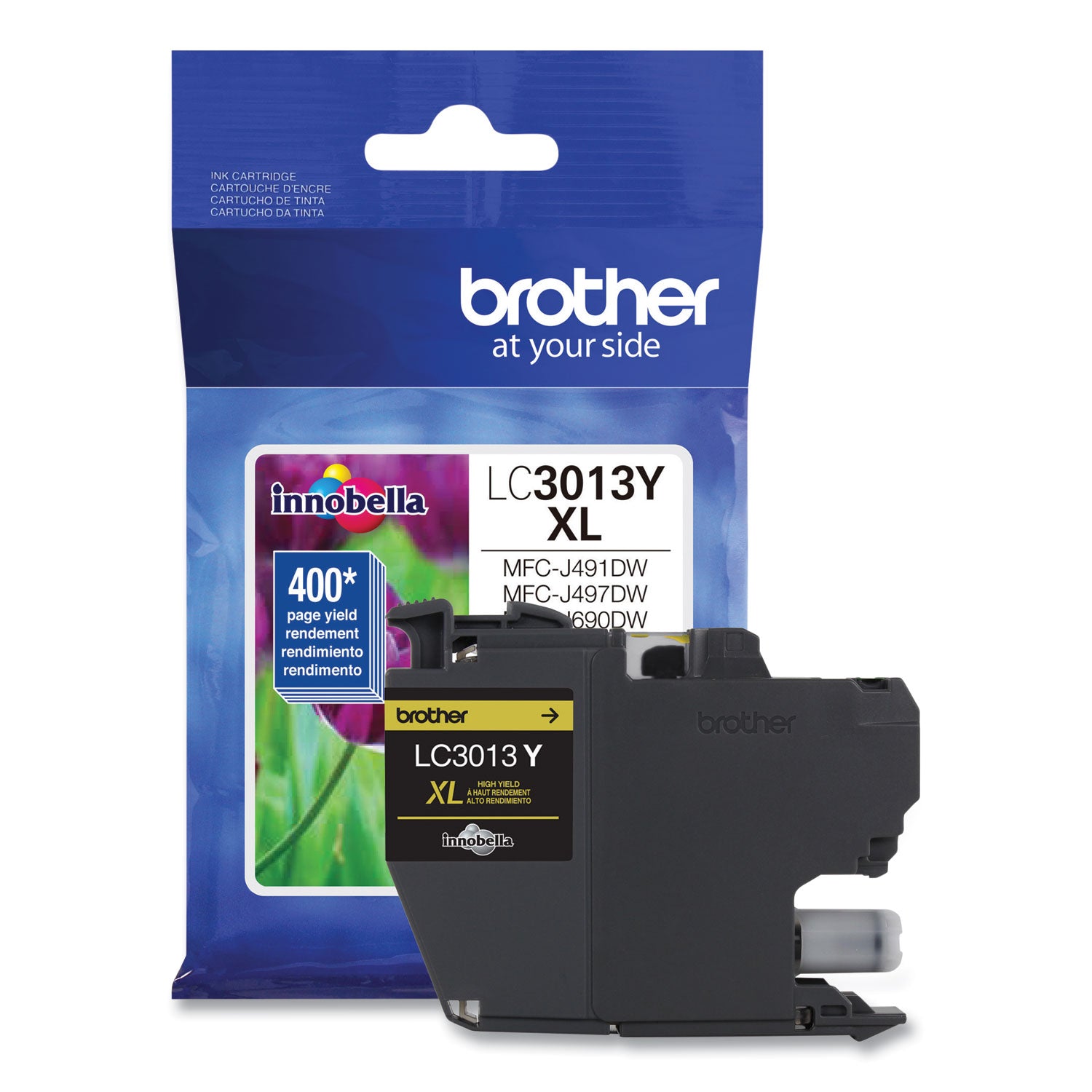 Brother LC3013Y High-Yield Ink, 400 Page-Yield, Yellow