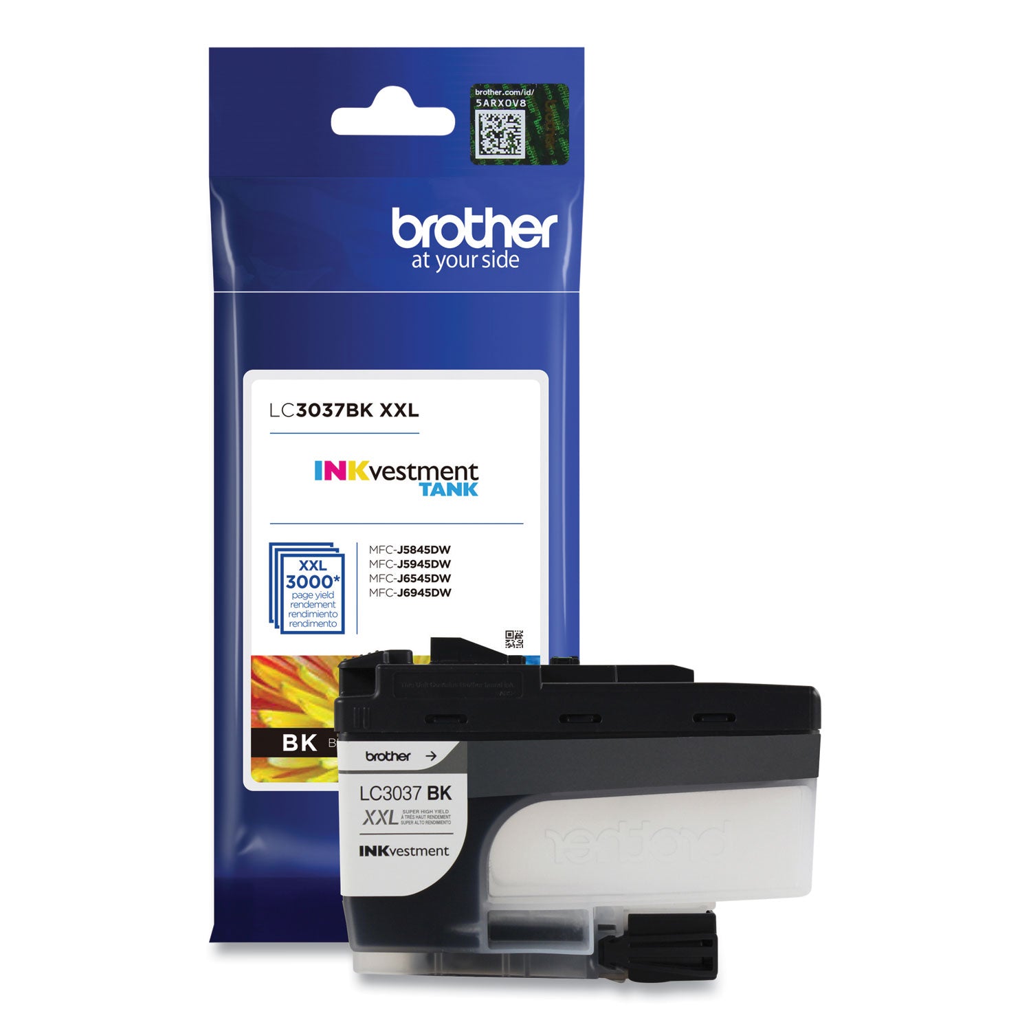 Brother LC3037BK INKvestment Super High-Yield Ink, 3,000 Page-Yield, Black