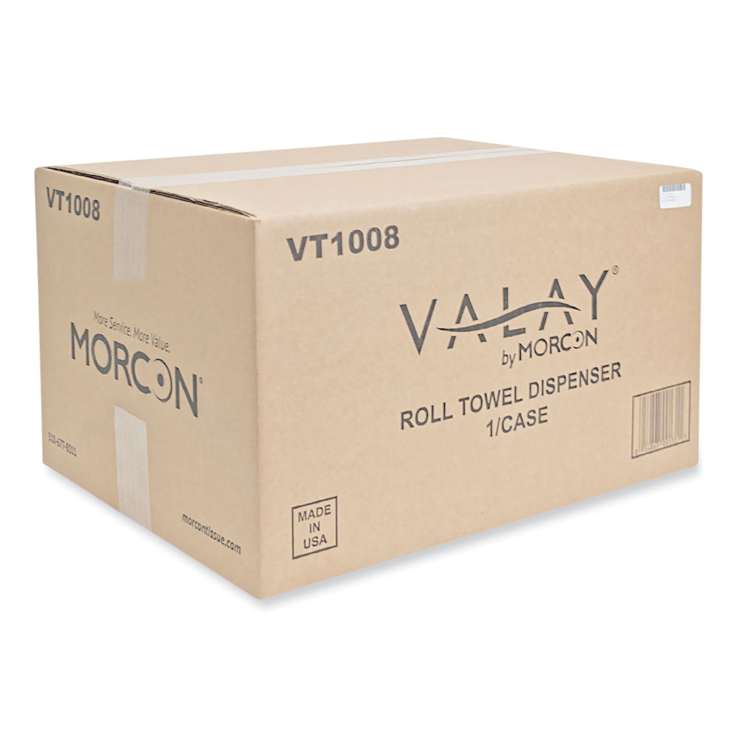 Morcon Paper Valay Proprietary Roll Towel Dispenser, 11.75 x 8.5 x 14, Black (VT1008)