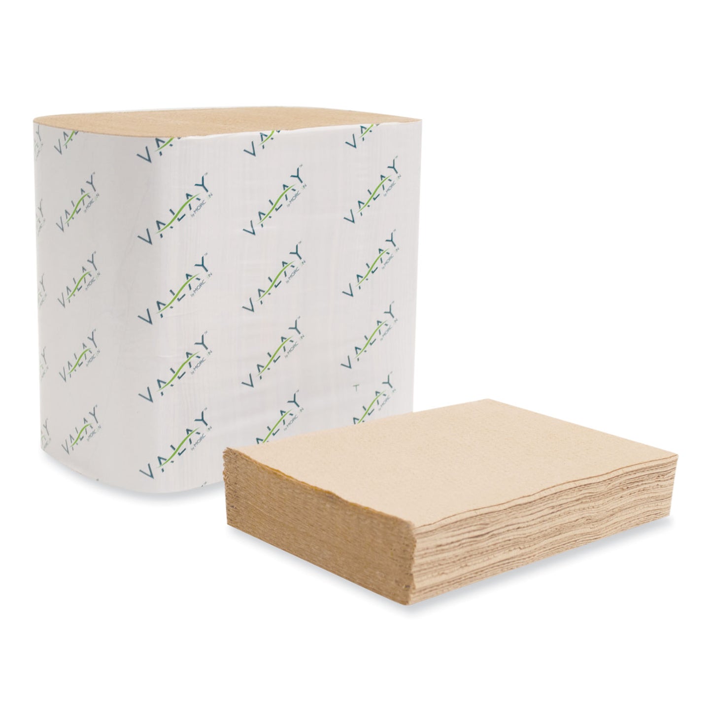 Morcon Paper Valay Interfolded Napkins, 1-Ply, 6.3 x 8.85, Kraft, 6,000/Carton (5050VN)