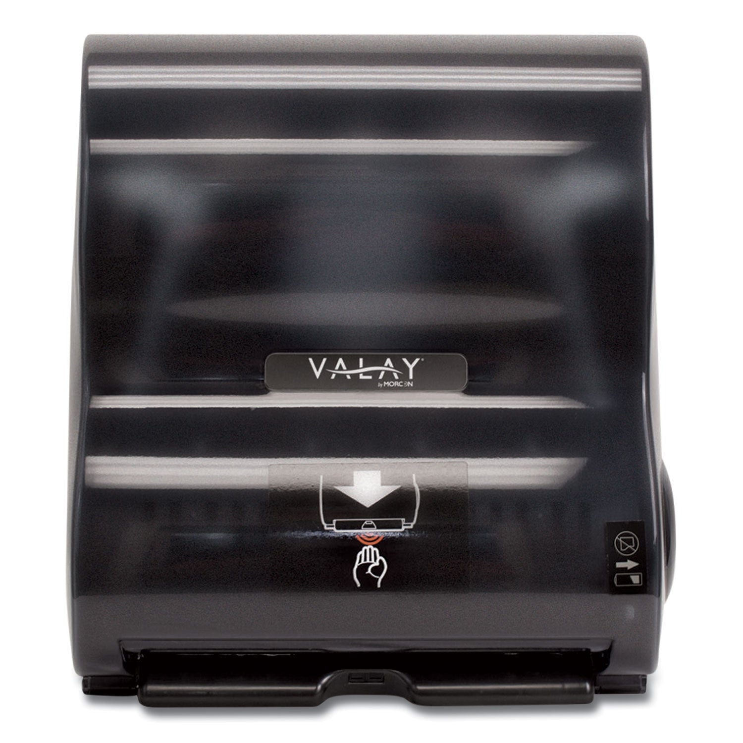 Morcon Paper Valay 10 Inch Roll Towel Dispenser, 13.25 x 9 x 14.25, Black (VT1010)