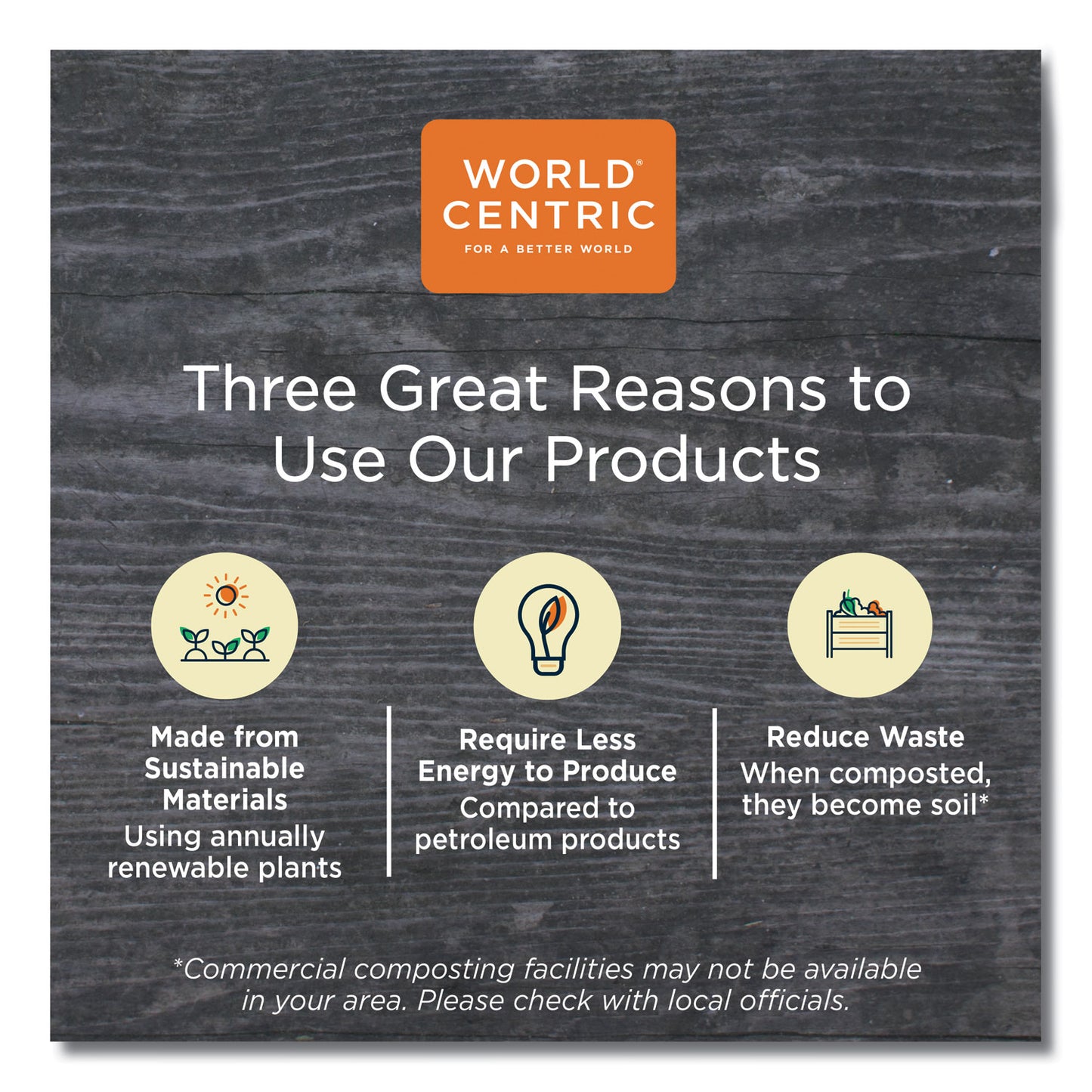 World Centric TPLA Compostable Cutlery, Fork, 6.3", White, 1,000/Carton (FOPS6)