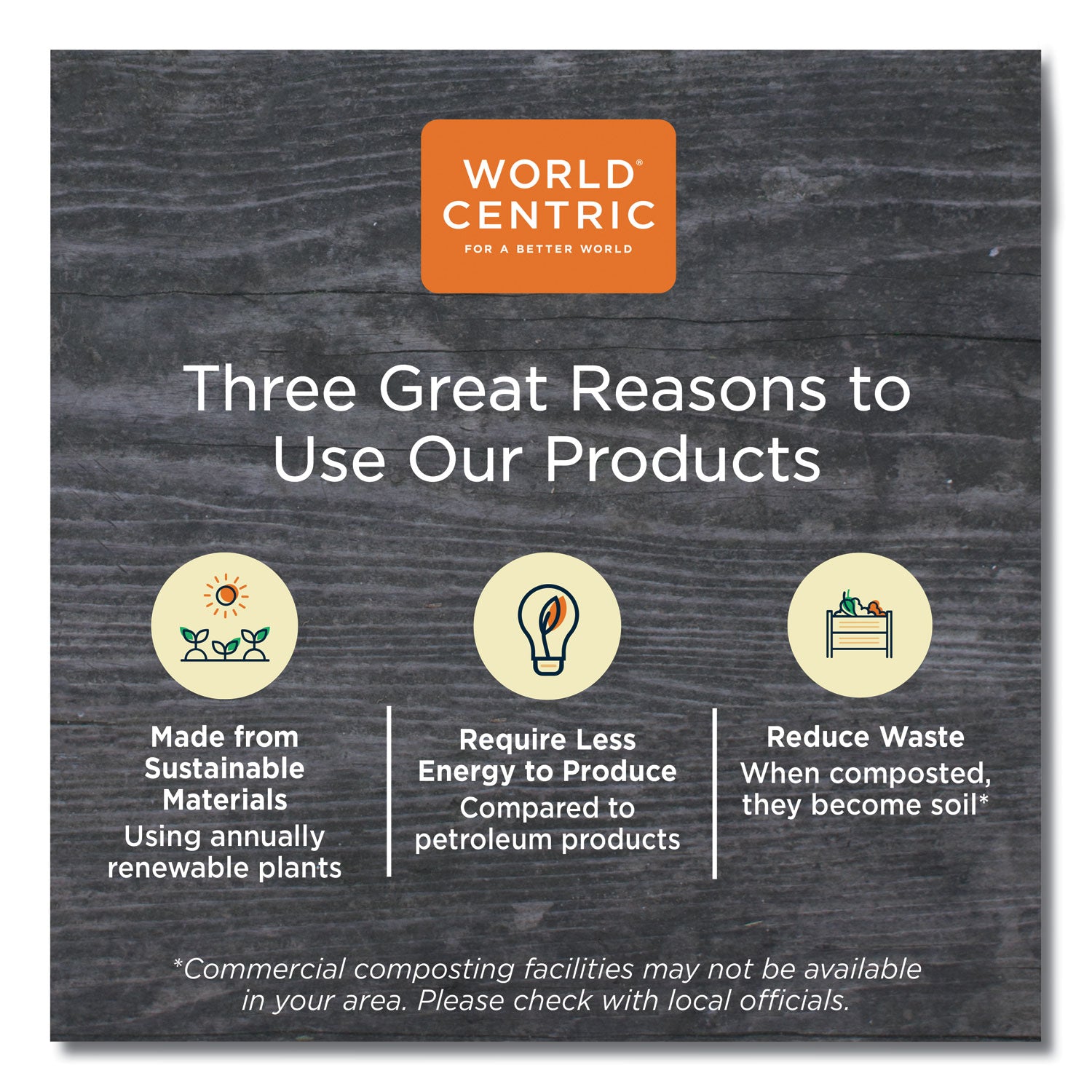 World Centric TPLA Compostable Cutlery, Fork, 6.3", White, 1,000/Carton (FOPS6)