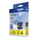 Brother LC103Y Innobella High-Yield Ink, 600 Page-Yield, Yellow