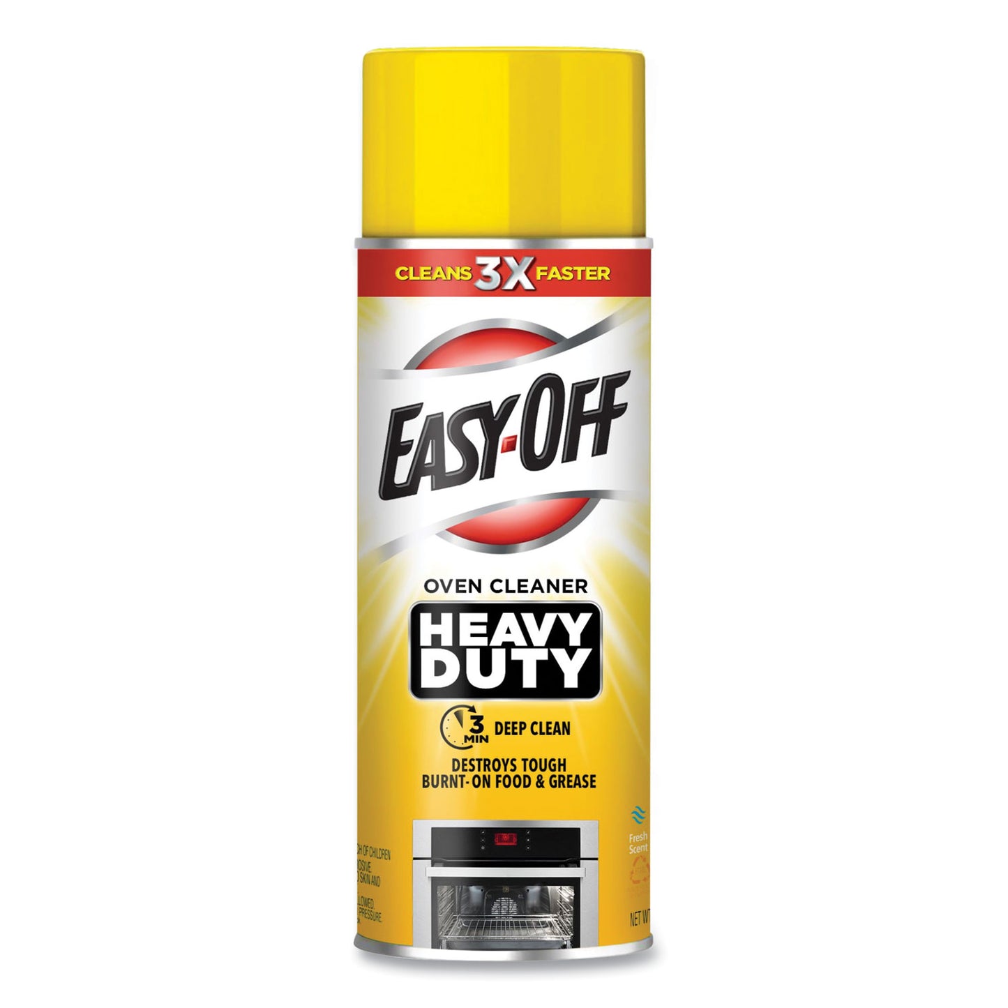 EASY-OFF Heavy Duty Oven Cleaner, Fresh Scent, Foam, 14.5 oz Aerosol Spray, 6/Carton (87980)
