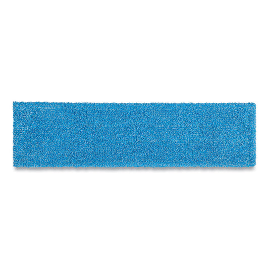 Rubbermaid Commercial Adaptable Flat Mop Pads, Microfiber, 19.5 x 5.5, Blue (2132427)