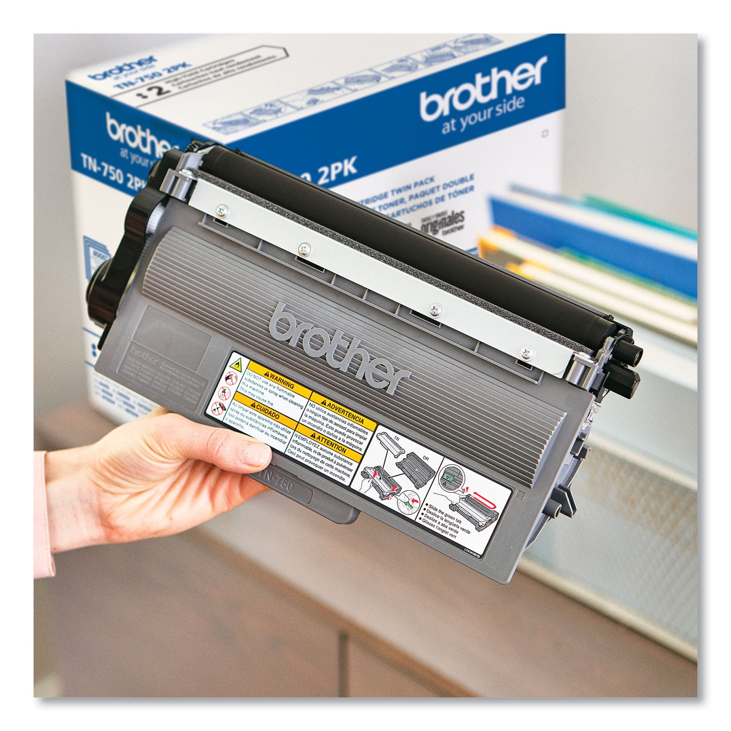 Brother TN750 High-Yield Toner, 8,000 Page-Yield, Black