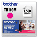 Brother TN110M Toner, 1,500 Page-Yield, Magenta