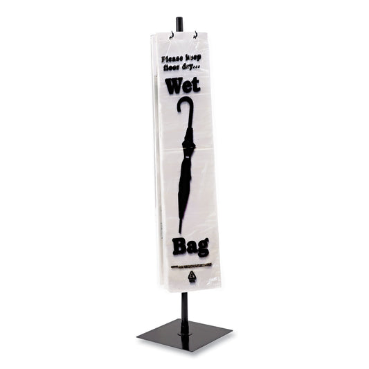 Tatco Wet Umbrella Bag Stand, Powder Coated Steel, 10w x 10d x 40h, Black (57019)