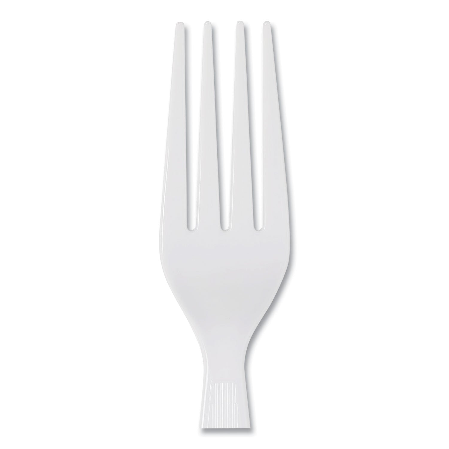 Dixie Plastic Cutlery, Heavyweight Forks, White, 1,000/Carton (FH217)