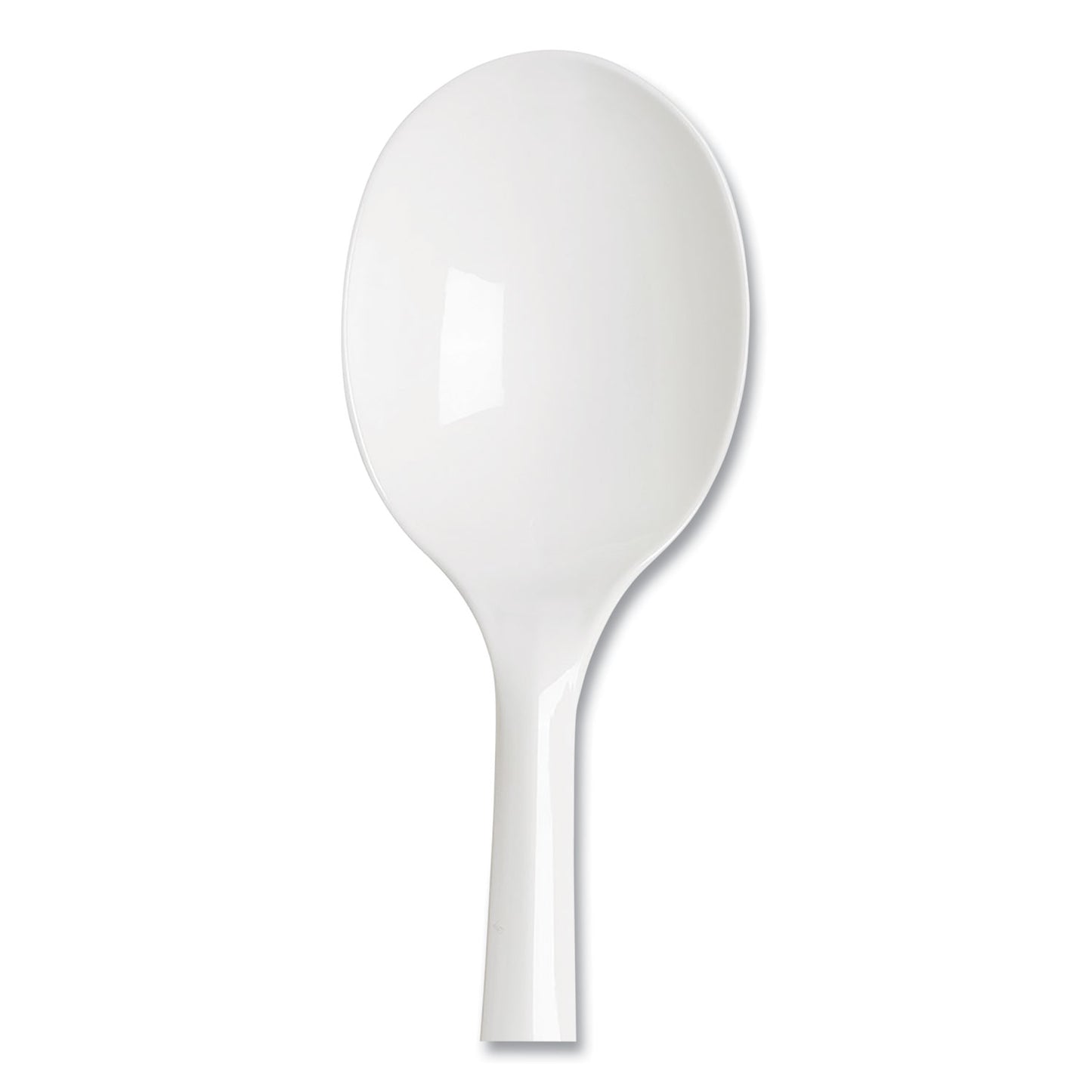 Dixie Plastic Cutlery, Mediumweight Soup Spoons, White, 1,000/Carton (PSM21)