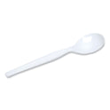 Dixie Plastic Cutlery, Heavyweight Soup Spoons, White, 1,000/Carton (SH217)