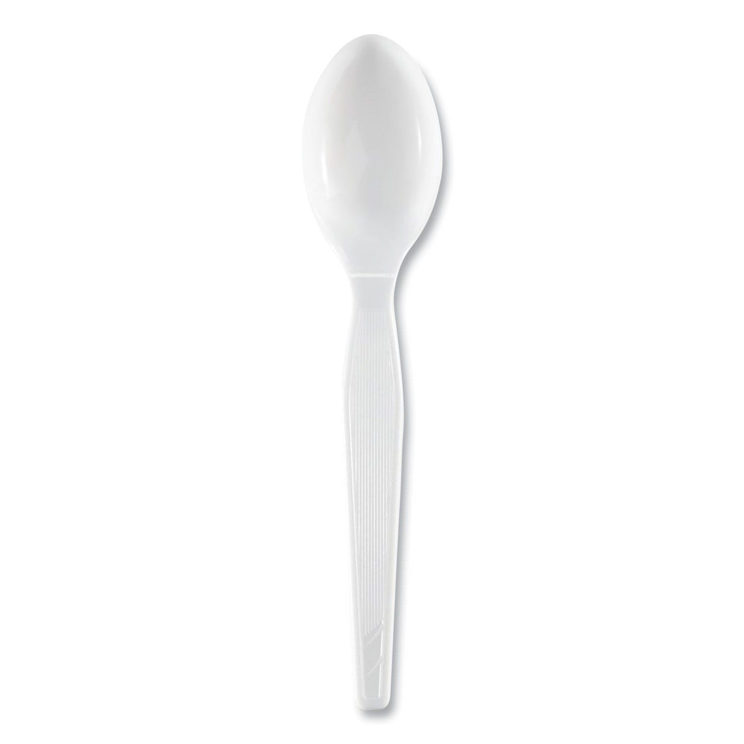 Dixie Plastic Cutlery, Heavyweight Teaspoons, White, 1,000/Carton (TH217)