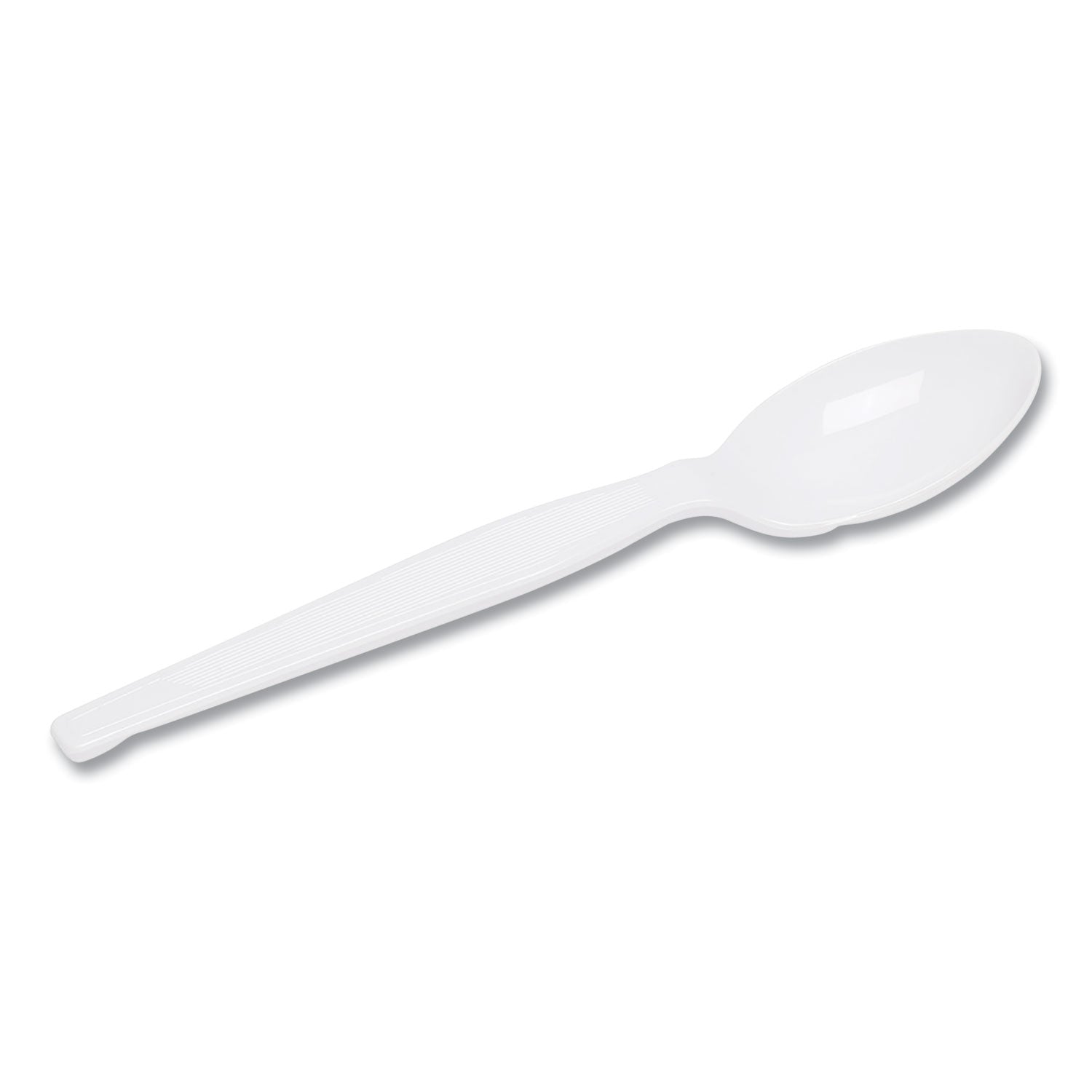 Dixie Plastic Cutlery, Heavyweight Teaspoons, White, 1,000/Carton (TH217)