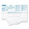 Scott Personal Seats Sanitary Toilet Seat Covers, 15 x 18, White, 125/Pack (07410PK)