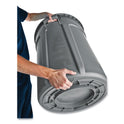 Rubbermaid Commercial Vented Round Brute Container, 44 gal, Plastic, Gray (264360GY)