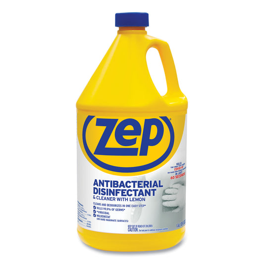 Zep Commercial Antibacterial Disinfectant, 1 gal Bottle (ZUBAC128EA)