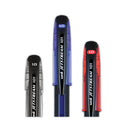 uni-ball Jetstream 101 Hybrid Gel Pen, Stick, Bold 1 mm, Black Ink, Black Barrel, Dozen (1768011)