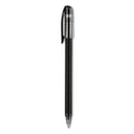 uni-ball Jetstream 101 Hybrid Gel Pen, Stick, Bold 1 mm, Black Ink, Black Barrel, Dozen (1768011)