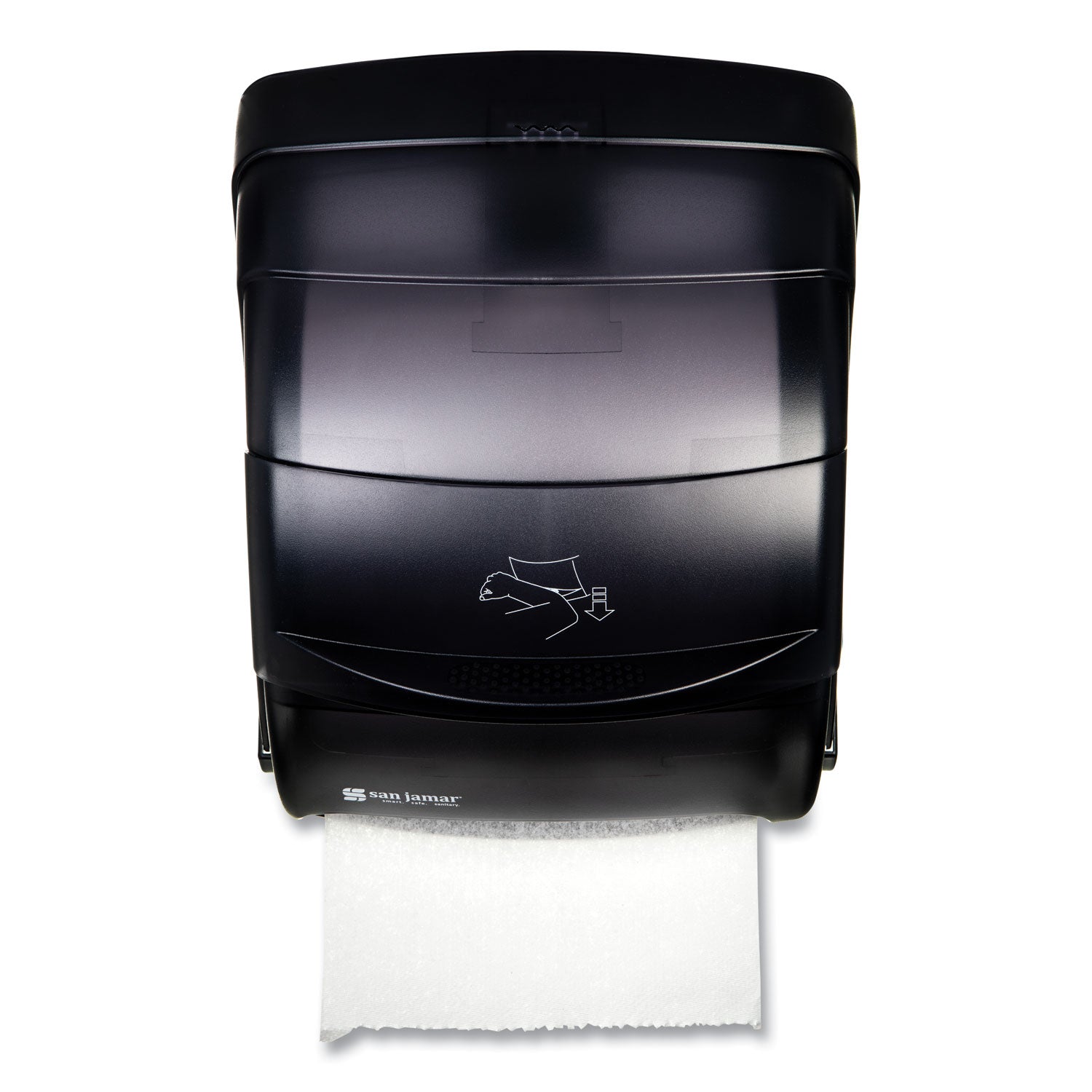 San Jamar Integra Lever Roll Towel Dispenser, 11.5 x 11.25 x 13.5, Black Pearl (T850TBK)