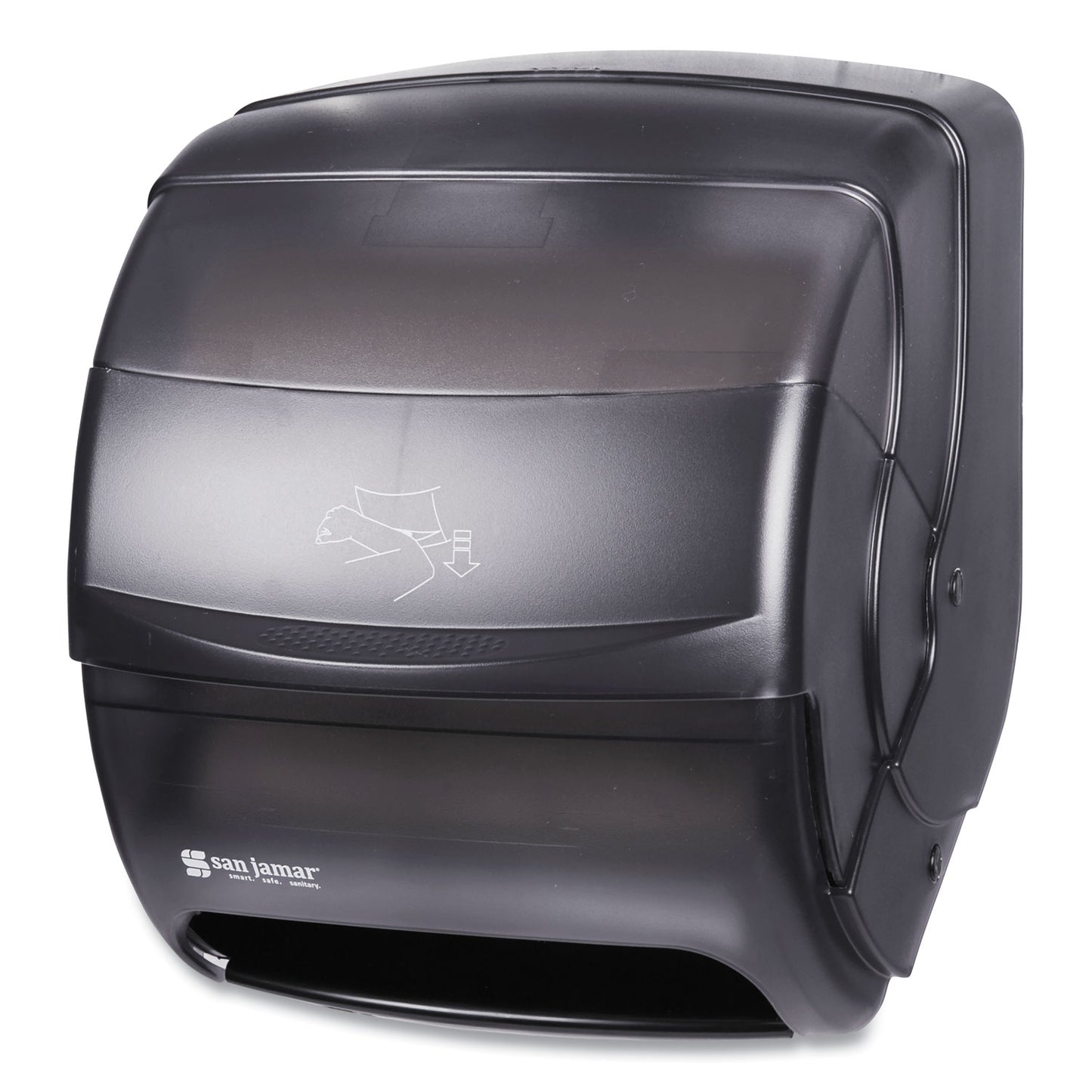 San Jamar Integra Lever Roll Towel Dispenser, 11.5 x 11.25 x 13.5, Black Pearl (T850TBK)