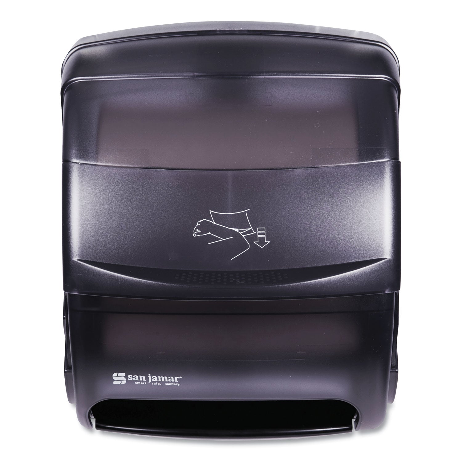 San Jamar Integra Lever Roll Towel Dispenser, 11.5 x 11.25 x 13.5, Black Pearl (T850TBK)