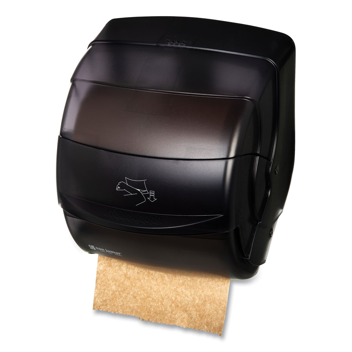 San Jamar Integra Lever Roll Towel Dispenser, 11.5 x 11.25 x 13.5, Black Pearl (T850TBK)