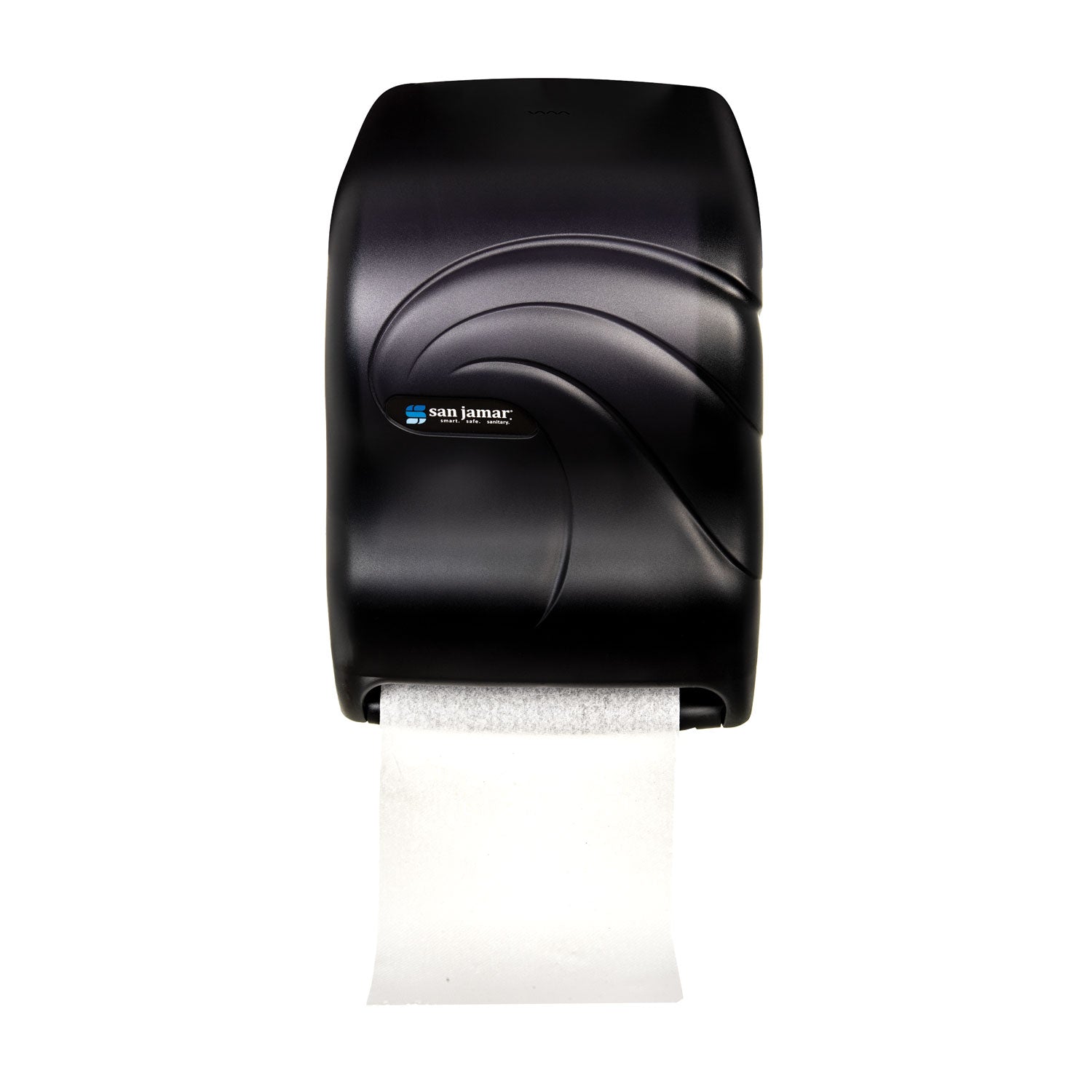 San Jamar Electronic Touchless Roll Towel Dispenser, 11.75 x 9 x 15.5, Black Pearl (T1390TBK)