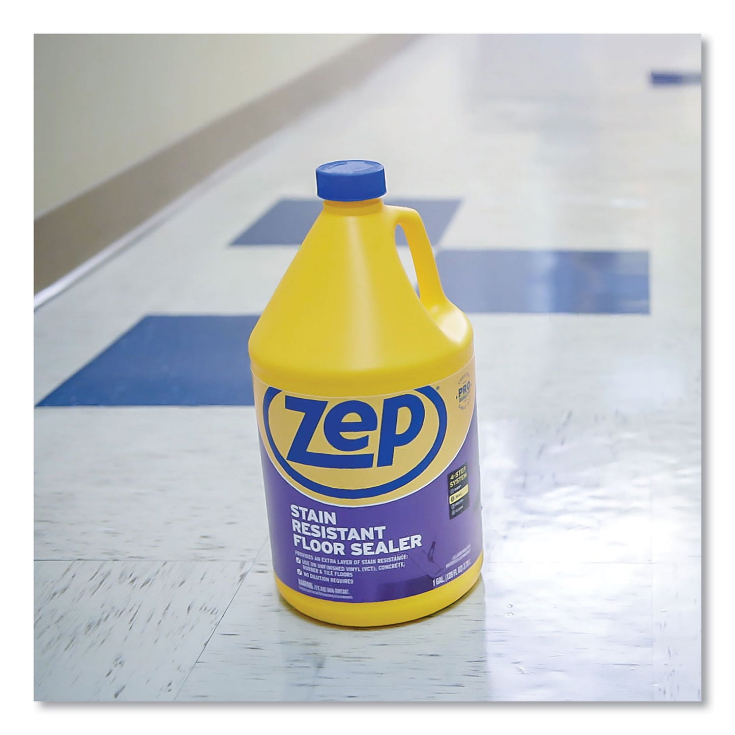 Zep Commercial Stain Resistant Floor Sealer, 1 gal Bottle (ZUFSLR128EA)