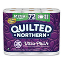 Quilted Northern Ultra Plush Bathroom Tissue, Mega Rolls, Septic Safe, 3-Ply, White, 284 Sheets/Roll, 18 Rolls/Carton (874685)