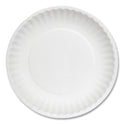 AJM White Paper Plates, 6" dia, 100/Pack, 10 Packs/Carton (PP6GREWH)