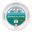 AJM White Paper Plates, 6" dia, 100/Pack, 10 Packs/Carton (PP6GREWH)