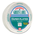 AJM White Paper Plates, 6" dia, 100/Pack, 10 Packs/Carton (PP6GREWH)