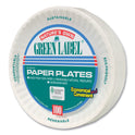 AJM White Paper Plates, 6" dia, 100/Pack, 10 Packs/Carton (PP6GREWH)