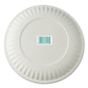 AJM White Paper Plates, 6" dia, 100/Pack, 10 Packs/Carton (PP6GREWH)