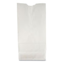 General Grocery Paper Bags, #6 Size, 6" x 3.63" x 11.06", White, 500/Bundle (GW6500)