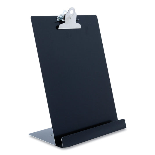 Saunders Free Standing Clipboard and Tablet Stand, 1" Clip Capacity, Letter Size: Holds 8.5 x 11 Sheets, Black (22521)