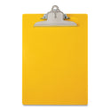 Saunders Recycled Plastic Clipboard with Ruler Edge, 1" Clip Capacity, Holds 8.5 x 11 Sheets, Yellow (21605)