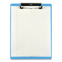 Saunders Acrylic Clipboard, 0.5" Clip Capacity, Holds 8.5 x 11 Sheets, Transparent Blue (21567)