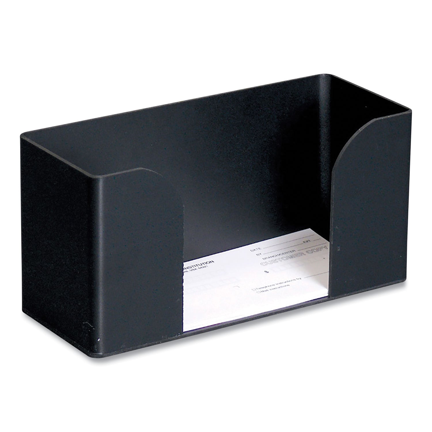 CONTROLTEK Forms Holder, For Deposit Slips, Tickets, Vouchers, Checks, ABS Plastic, Black (500078)