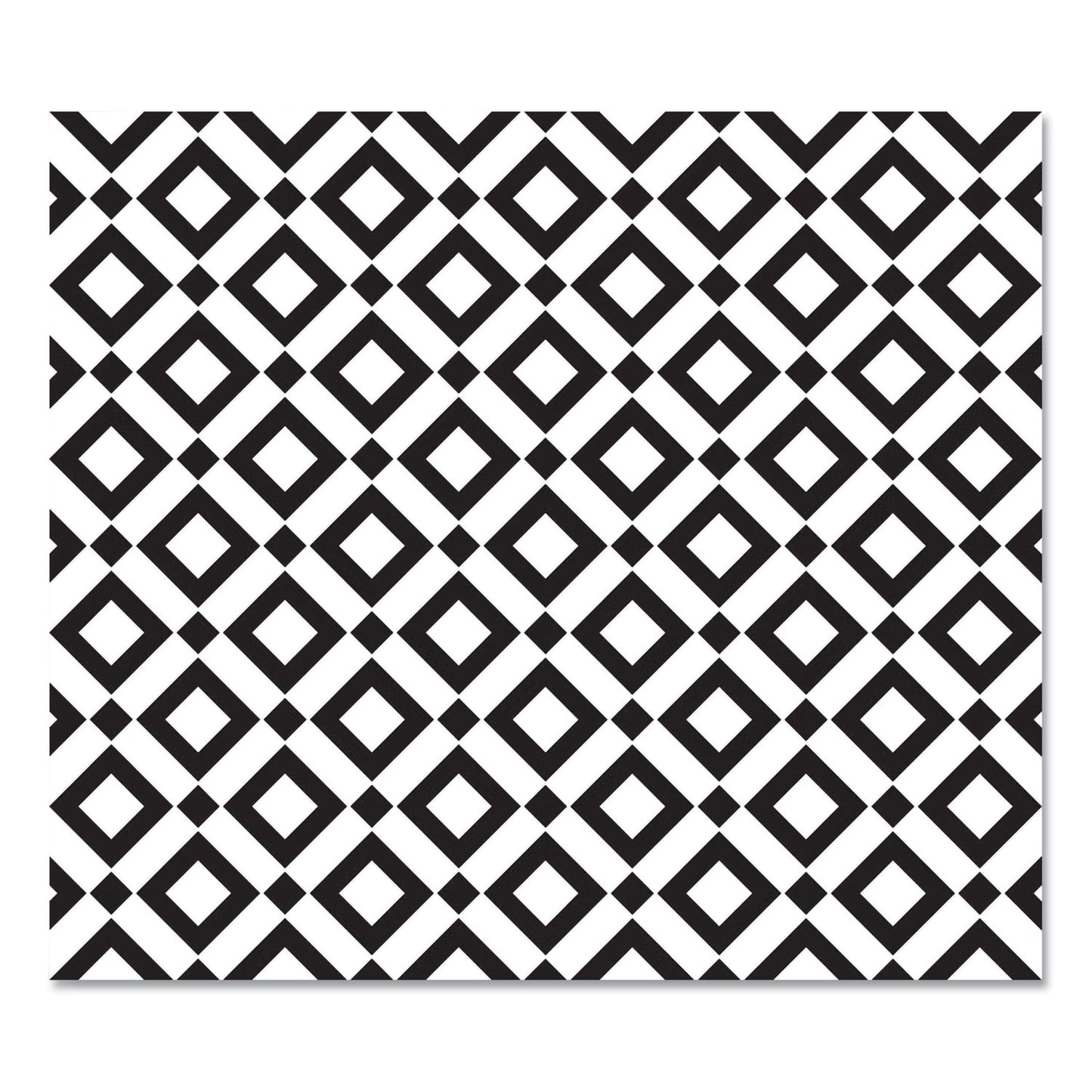 Deflecto FashionMat Chair Mat, Rectangular, 35 x 40, Diamonds (CM3540BD)