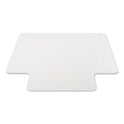 Deflecto Antimicrobial Chair Mat, Medium Pile Carpet, 48 x 36, Lipped, Clear (CM14112AM)