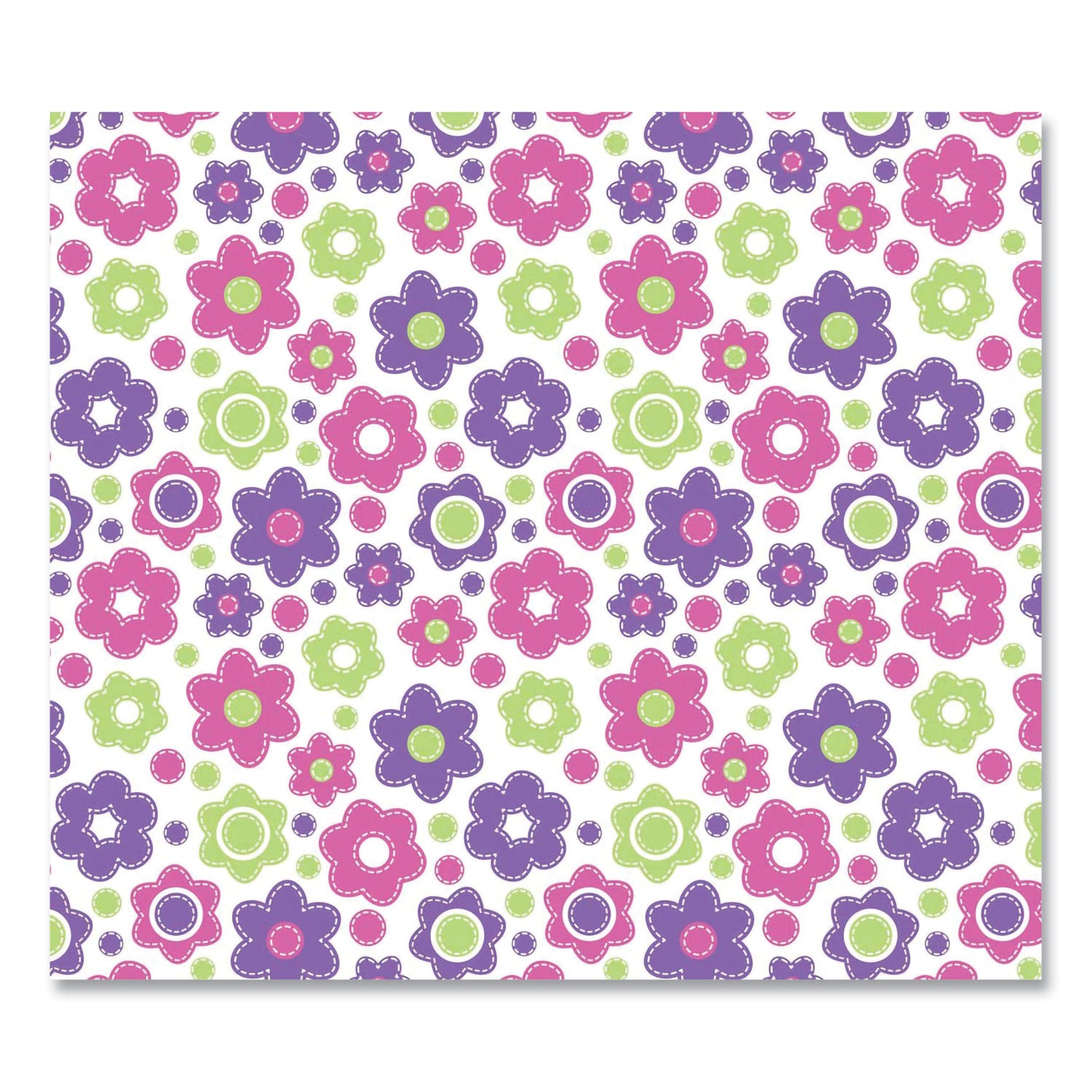 Deflecto FashionMat Chair Mat, Rectangular, 35 x 40, Daisies (CM3540LD)