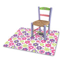 Deflecto FashionMat Chair Mat, Rectangular, 35 x 40, Daisies (CM3540LD)