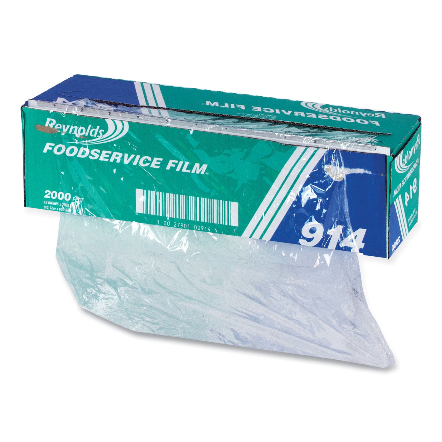 Reynolds PVC Film Roll with Cutter Box, 18" x 2,000 ft, Clear (914)