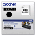 Brother TN336BK High-Yield Toner, 4,000 Page-Yield, Black