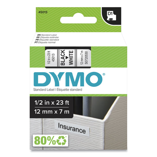 DYMO D1 High-Performance Polyester Removable Label Tape, 0.5 - 5 Pack