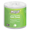 Marcal 100% Recycled 2-Ply Bath Tissue, Septic Safe, Individually Wrapped Rolls, White, 330 Sheets/Roll, 48 Rolls/Carton (6079)