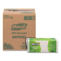 Marcal 100% Recycled Lunch Napkins, 1-Ply, 11.4 x 12.5, White, 400/Pack (6506PK)